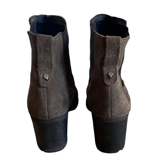 Sam Edelman Women's Gray Chunk Heel Chelsea Boots Size 7.5 - Picture 5 of 7